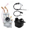 Hoypeyfiy PW50 Carburetor Air Filter and Throttle Choke Cable Kit