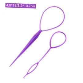 FOMIYES 20pairs Hair Curler Tool Plastic Tails Braid Ponytail Styling Maker Non-slip Clip for Elegant Party Hairstyles Random Color