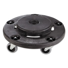 Rubbermaid Commercial Products BRUTE Dolly Black Fits 20 gallon, 32 gallon, 44 gallon, and 55 gallon BRUTE Containers, for Restaurants/Back of House/Offices/Warehouses/Airports/Commercial Environments