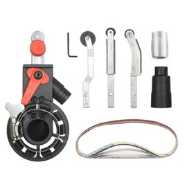 KKnoon Belt Sander Adapter,Belt Sander Adapter for Angle Grinder,Belt Sander AttachmentMulti-Function Mini DIY Belt Sander for 115mm 4.5" and 125mm 5" Electric Angle Grinder