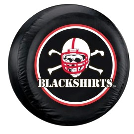 Nebraska Cornhuskers Blackshirts Large Tire Cover [NEW] Truck Lg Spare Vinyl