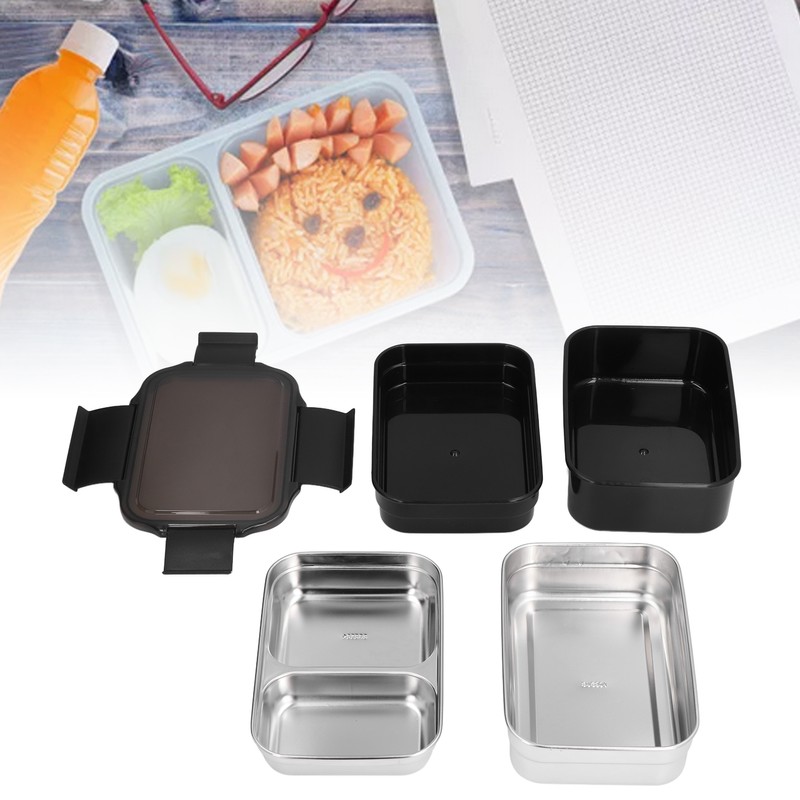 304 Stainless Steel Electric Lunch Box Double Layer Insulated Lunch