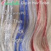 CelineBella Glitter Hair Tinsel Clip In 24" 12 Colors 80