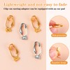14pcs Clip-On Earring Converters Components with Post, Earring Clips for