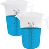 2-PACK ACCUPOUR Measuring Pitcher, Pool Measuring Cup for Chemicals, Plastic,