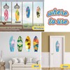 8 Pcs 9 1/2" x 28" Surfboards Cut out Cardboard