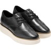 Cole Haan Women's Grand City Platform Oxford, Black/Ivory, 7