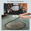uxcell Manhole Cover Hook T Style Handle, 33 Inch, 2Pcs