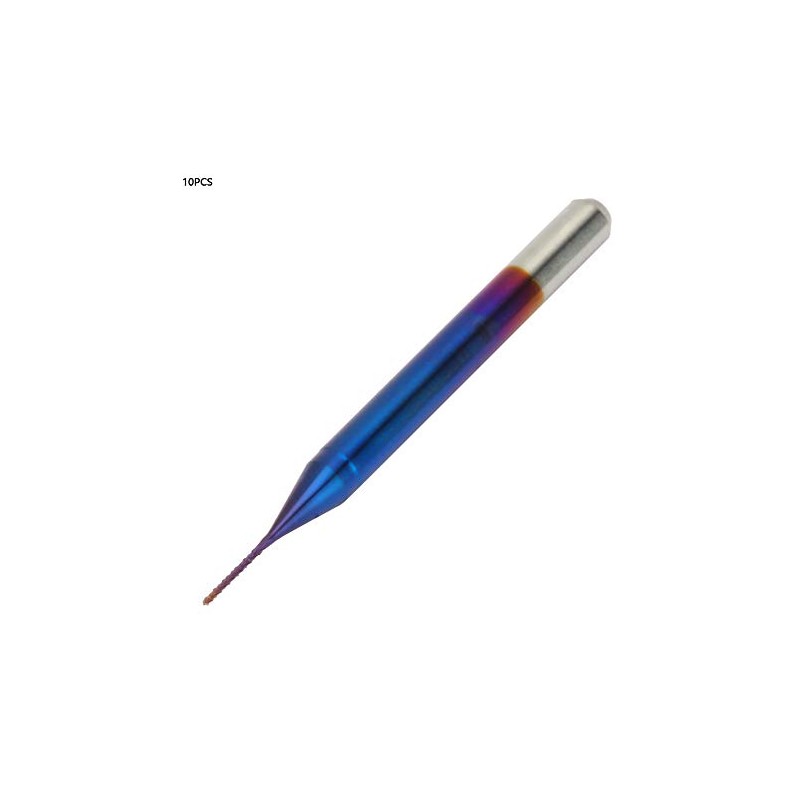 10pcs Cone Milling Cutter Burrs Tungsten Carbide End Mill for