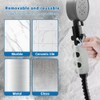 4pcs Silicone Shower Head Holder, Universal Relocatable Shower Head Suction