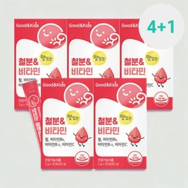 Good & Kids Baby iron supplement Children's iron supplement Children's iron strawberry flavor 30 sachets, 5 packs / 아기철분제 어린이철분제 어린이철분 딸기맛 30포, 5개