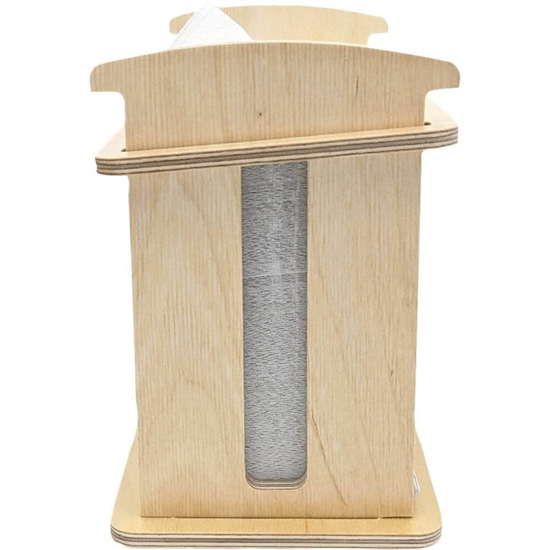 Green Hygiene Kitchen Party, Folding Towel Dispenser, Wooden Table Dispenser,