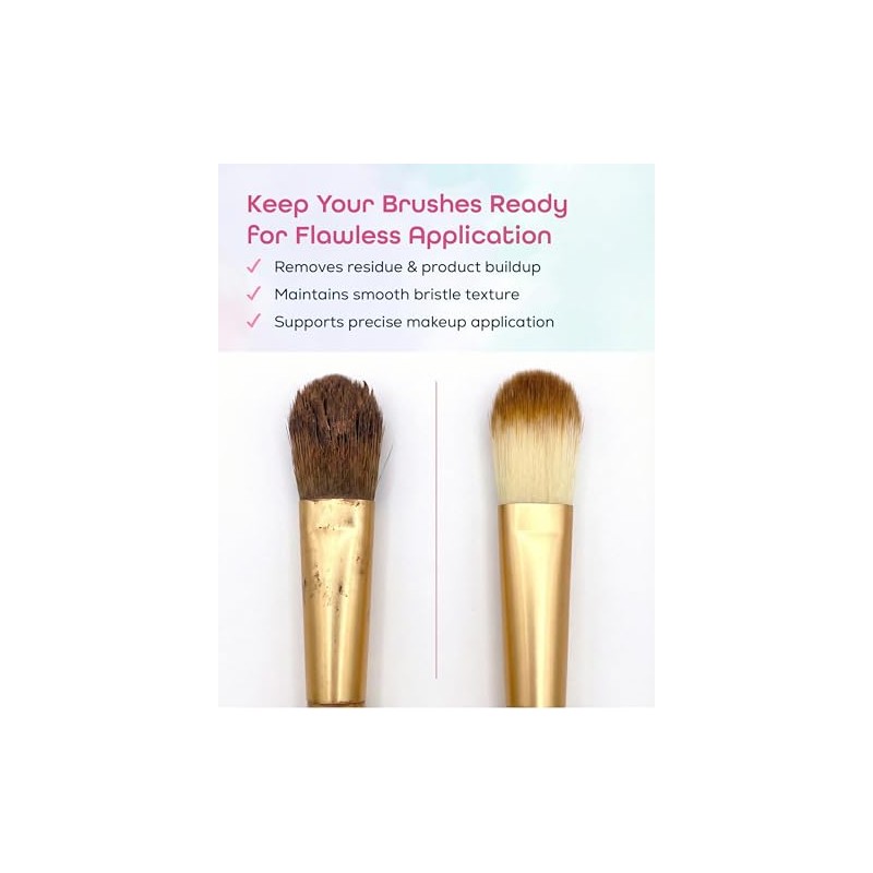 Quick Dry Antibacterial Makeup Brush Cleaner 100ml - Cleans &