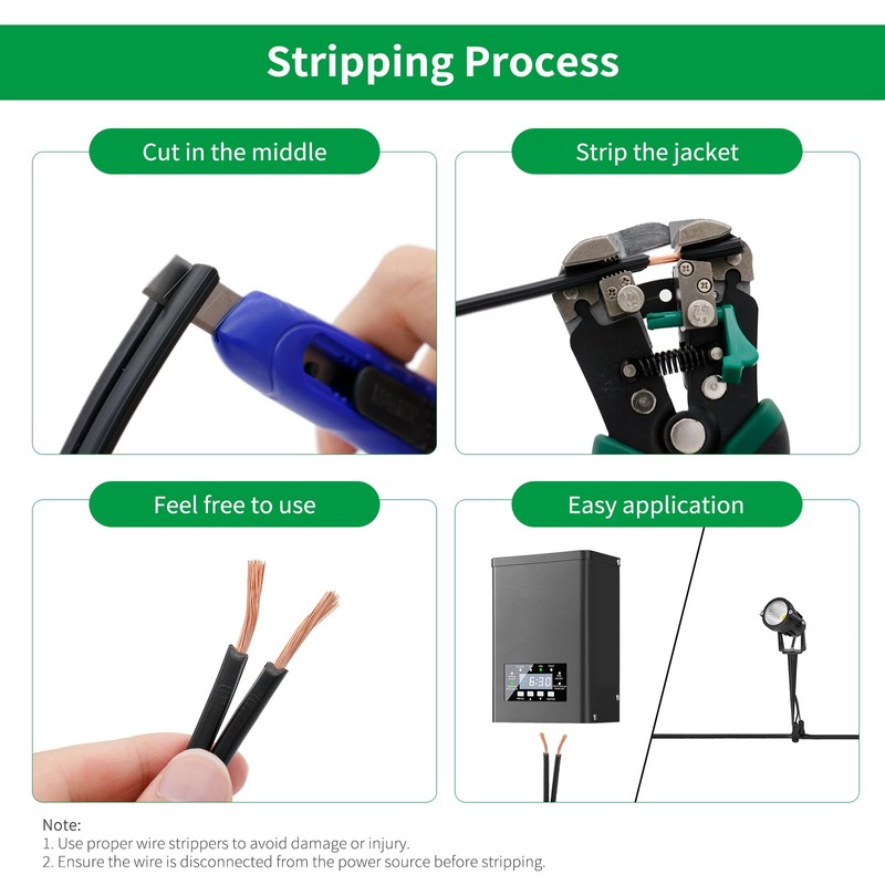 FIRMERST 14/2 Low Voltage Landscape Wire Outdoor Lighting Cable 260