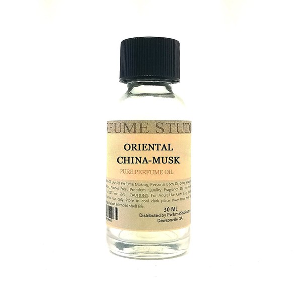Oriental Musk Perfume Oil for Perfume Making, Personal Body Oil, Soap, Candle Making & Incense; Splash-On Clear Glass Bottle. Premium Quality Undiluted & Alcohol Free (1oz, Oriental Musk)