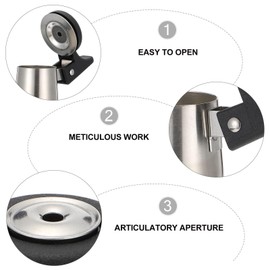 jojofuny 2Pcs kettle alarm teapot lound whistle Whistling Tea Kettle Lid handle teapot lid replacement whistling kettle spout teapot whistle attachment lodge Stainless steel Nozzle flute