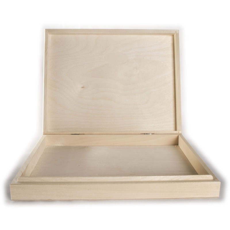 Rectangular Wooden Box to Decorate | 32.5 x 25.5 x