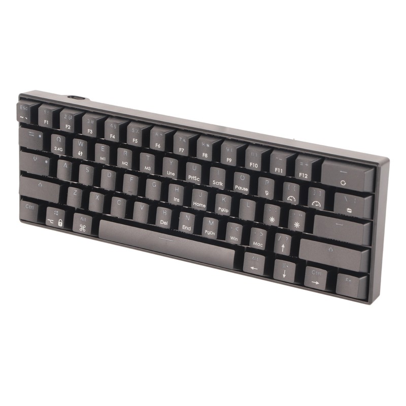 Mechanical Keyboard 61 Keys Three Modes Support Wireless Portable Ergonomic