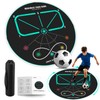 MUKESKY Soccer Training Mat for Footwork & Agility, 360° Circular