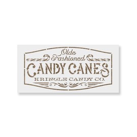 Candy Canes Stencil - Reusable Stencils for Painting - Create DIY Candy Canes Home Decor