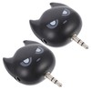 Tofficu 2Pcs Portable Headphone Splitter Way Audio Adapter Headphone Connector