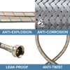 PLUMBINGMASTER 10FT Stainless Steel Washing Machine Hoses with 90 Degree