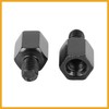 Partuto 2pcs 8mm LH to 8mm RH Black Motorcycle Rearview