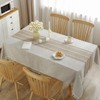 Haobase Tablecloths, Linen Textured Waterproof Table Cloth, Wrinkle Free Decorative