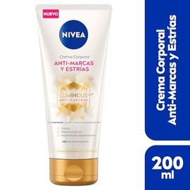 NIVEA Crema corporal Luminous630 anti- marcas y anti-estras (200 ml) 48 horas de humectacin profunda para una piel suave y radiante
