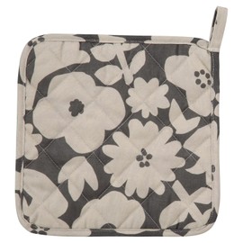 Wpc. Patterns Flower and Bird Pot Holder Charcoal Ladies Mittens Pot Holder Trivet Scandinavian Retro Kitchen Miscellaneous Living Alone Female Cooking W062-128