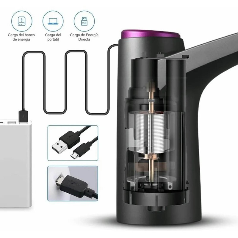 Water Bottle Dispenser BPA Free Quiet 4W 1200mAh Battery Portable