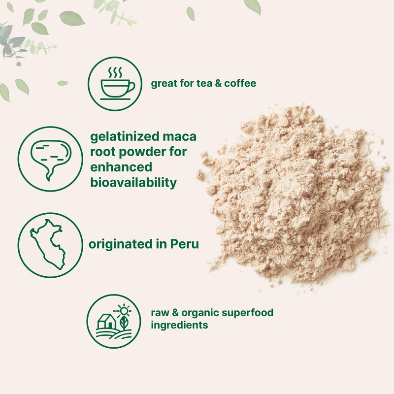 Micro Ingredients Organic Maca Root Powder, 2 Pound, Gelatinized for