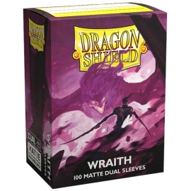 Dragon Shield - Wraith Dual Colored Protective Card Sleeves (Matte, Purple &