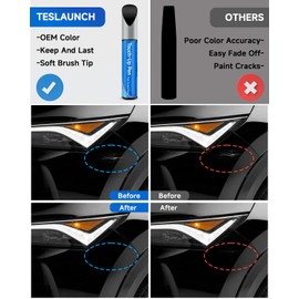 RSACET UM/M7414A Agate Black/Infinite Black/Black Metallic Touch Up Paint Compatible with Lincoln Exact Match Touch Up Paint Car Scratch Repair