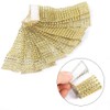 Rhinestone Napkin Rings, BetterJonny 100 Pieces Gold Napkin Holder Plastic