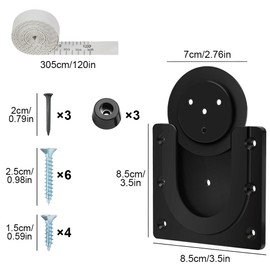 Flintronic Dartboard Bracket Hanging Dartboards, Sturdy Dartboard Mounting Stand Kit for Dartboards Device, Archery Games, Targets, Includes Screws and Stabilisers Dart Board - Easy Install