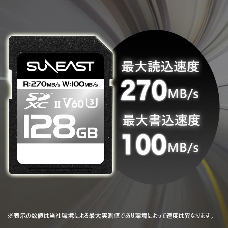 SUNEAST SDXC Card UHS-II V60 U3 4K UHD ULTIMATE PRO