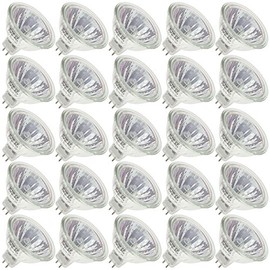 EIKO FPB/CG, 65 Watt, MR16, Twist-Lock (GU5.3) Base Light Bulb (25 Bulbs)