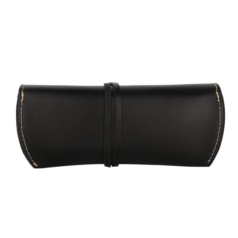 ZLYC Unisex Handmade Leather Collection Hard Eyeglass Case Sunglasses Holder