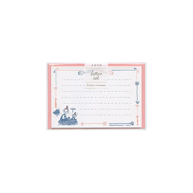 Gakken Staful Moomin Letter Set Letterpress Island D06066