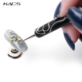 KADS Dotting Tools 5 Pcs 2-way Dotting Pen Nail Art Design Painting Drawing Marbleizing Acrylic UV Gel Manicure Professional Nail Salon Tool