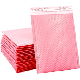 RZMZBY 25 Count 15x20cm Coloured Bubble Envelopes, Padded, Self-Seal, Rectangular, Plastic, Bubble Mailers for Mailing