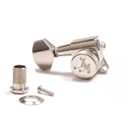 Tone Ninja 19:1 Locking Tuners 6 Inline non-staggered set Left Handed Nickel
