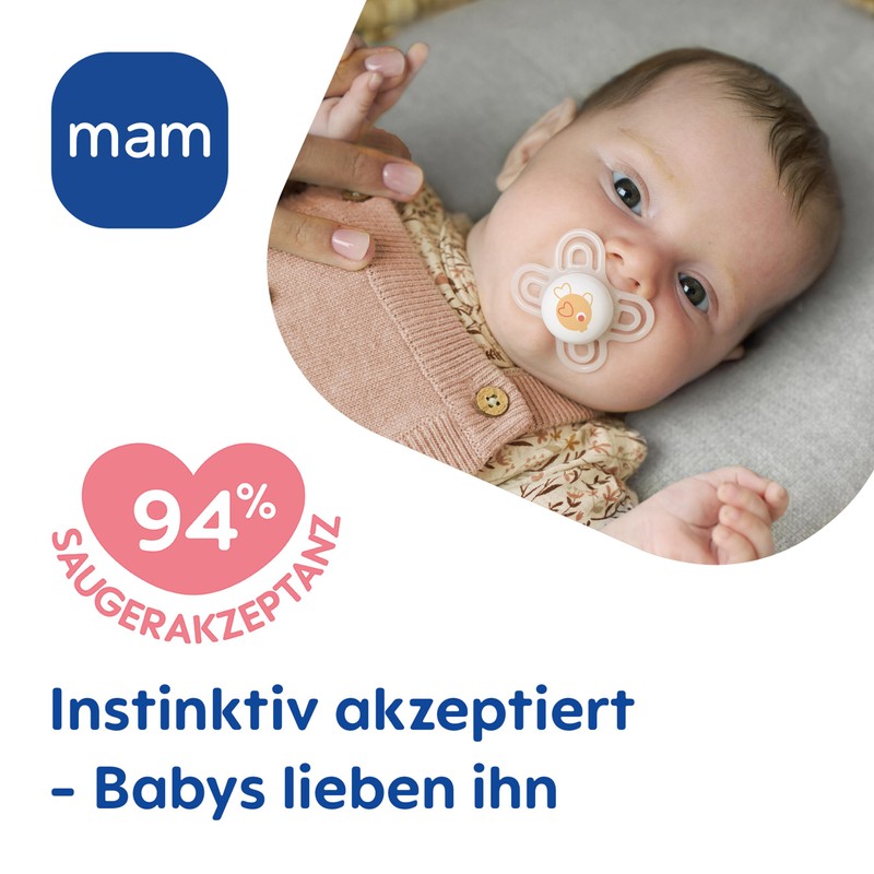 MAM Perfect Start Dummy, Set of 2, Specially for Newborns,