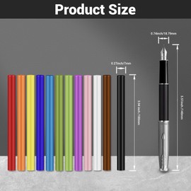 Einfa Coloured Hot Glue Sticks - 72 Pack 7mm x 100mm Glue Gun Sticks for Repairs Embellishments - 12 Multicolour for Handmade Crafts DIY Holiday Party Favors