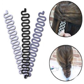 Hair Bun Maker Styling Clip for Updos Messy Bun Gray BL08821 100ea