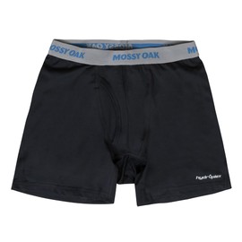 Mossy Oak Underwear Boxer Briefs for Men, Anti Chafing & Quick Dry, Anthracite, X-Large