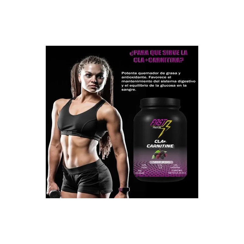 Fast Protein Cla + Carnitina 1kg 100 Servs
