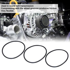 Pack of 10 5 mm Diameter Round Motor Belt Rubber Drive Belt for Protection of Machines (5405-0005-0334)