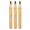 3pcs Gold Retractable Lip Brush Portable Soft Hair Double Ended